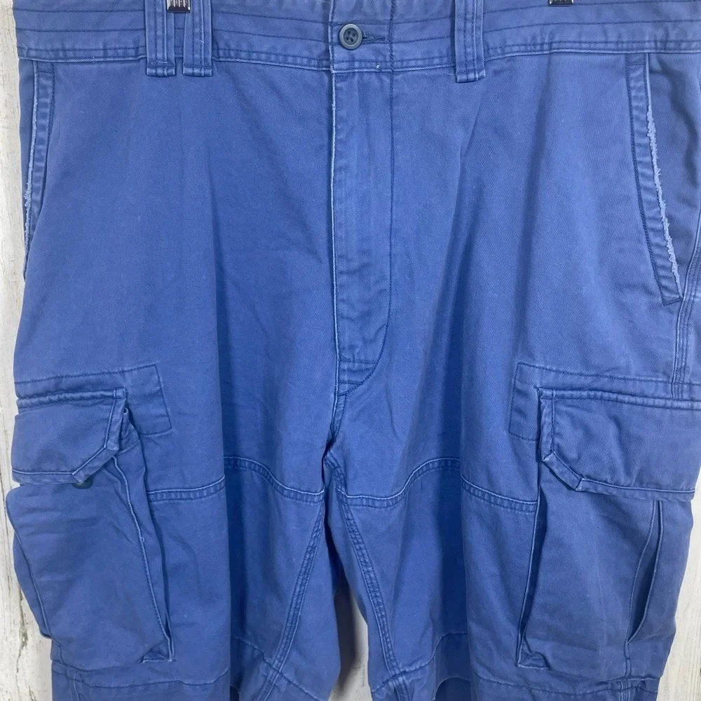 Polo Ralph Lauren‎ Cargo Shorts Mens 42T Blue Casual Utility Durable Pockets